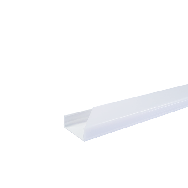 Cablecanal 30x12mm apto para tira led tapa símil opalina con adhesivo